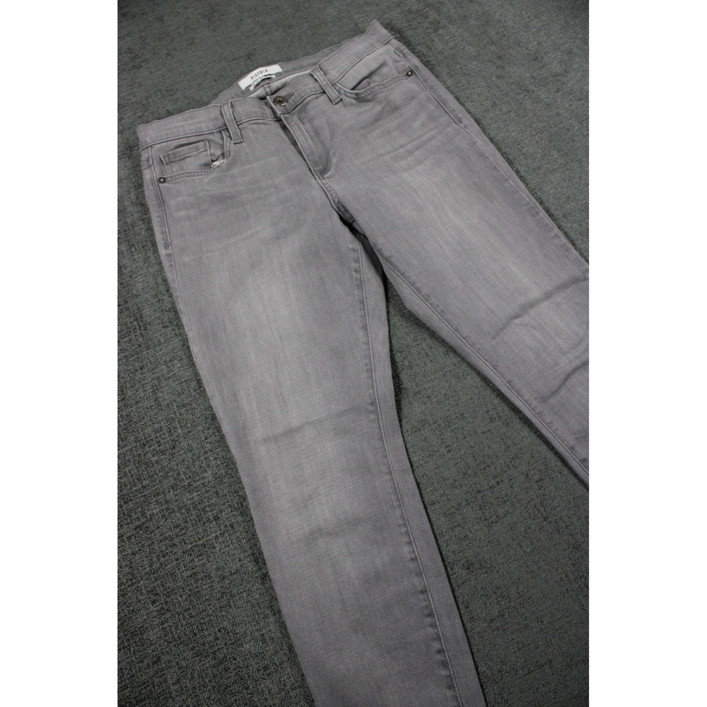 Pistola Womens Grey Skinny Jeans Raw Frayed Hem Size 28 Distressed Denim